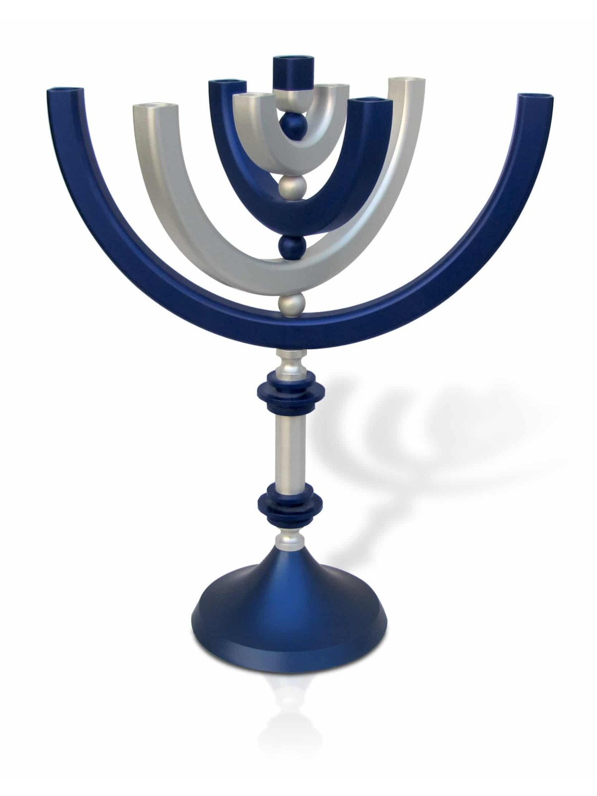 אלומיניום מנורת חנוכה בגימור מט, מתנות חתונה יהודיות, ישראלי J